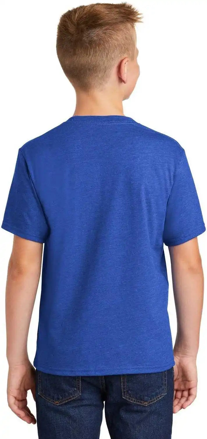 Port & Company Pc455y Youth Fan Favorite Blend Tee True Royal Heather