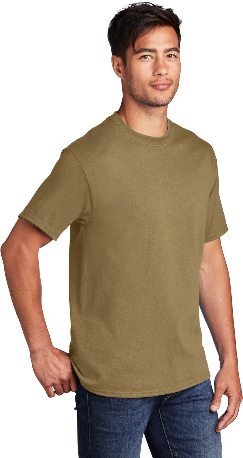 Port & Company Pc54 co Core Cotton Tee - Coyote Brown