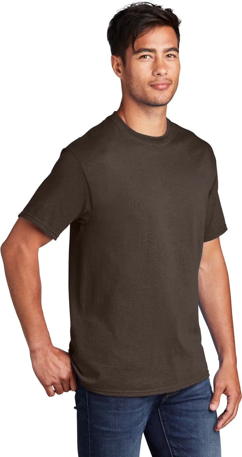 Port & Company Pc54 co Core Cotton Tee - Dark Chocolate Brown