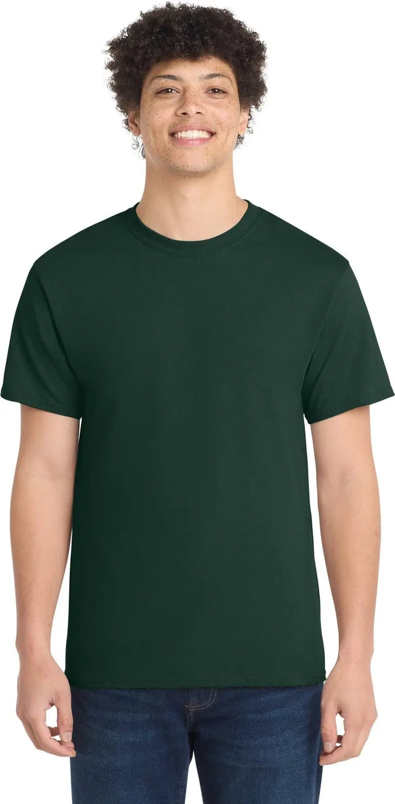 Port & Company Pc54 co Core Cotton Tee - Dark Green - Adult s