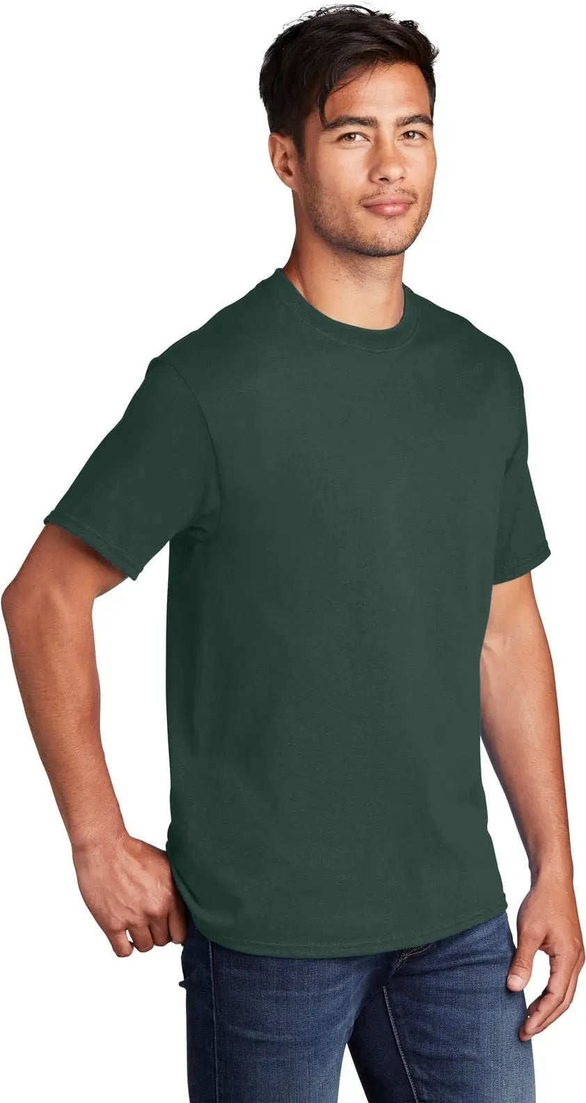 Port & Company Pc54 co Core Cotton Tee - Dark Green