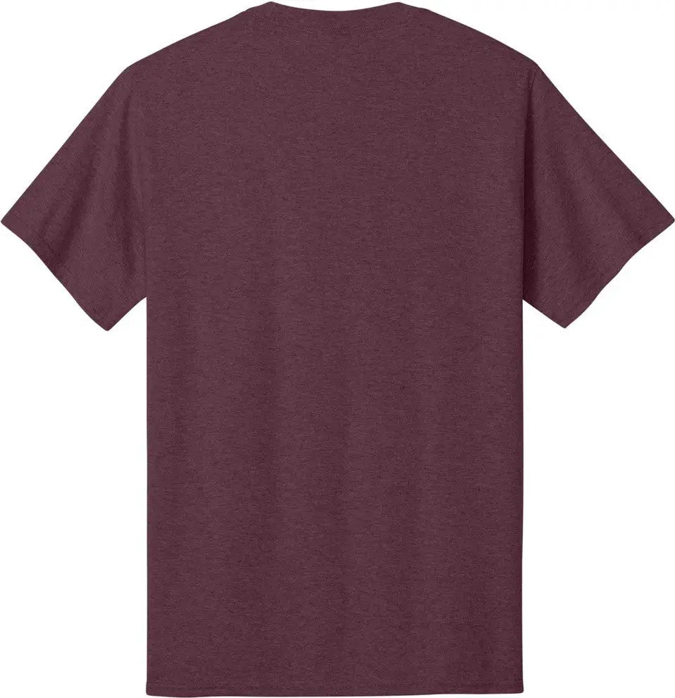 Port & Company Pc54 co Core Cotton Tee - Heather Athletic Maroon