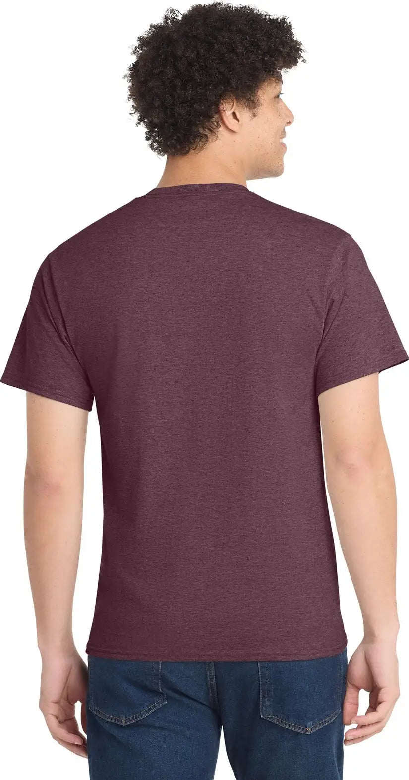 Port & Company Pc54 co Core Cotton Tee - Heather Athletic Maroon