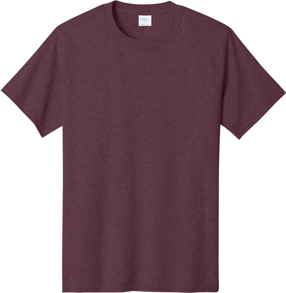 Port & Company Pc54 co Core Cotton Tee - Heather Athletic Maroon