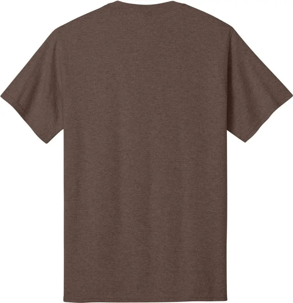 Port & Company Pc54 co Core Cotton Tee - Heather Dark Chocolate Brown