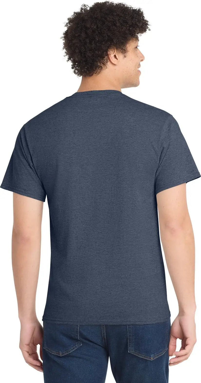 Port & Company Pc54 co Core Cotton Tee - Heather Navy