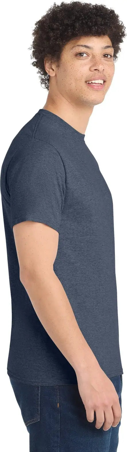 Port & Company Pc54 co Core Cotton Tee - Heather Navy