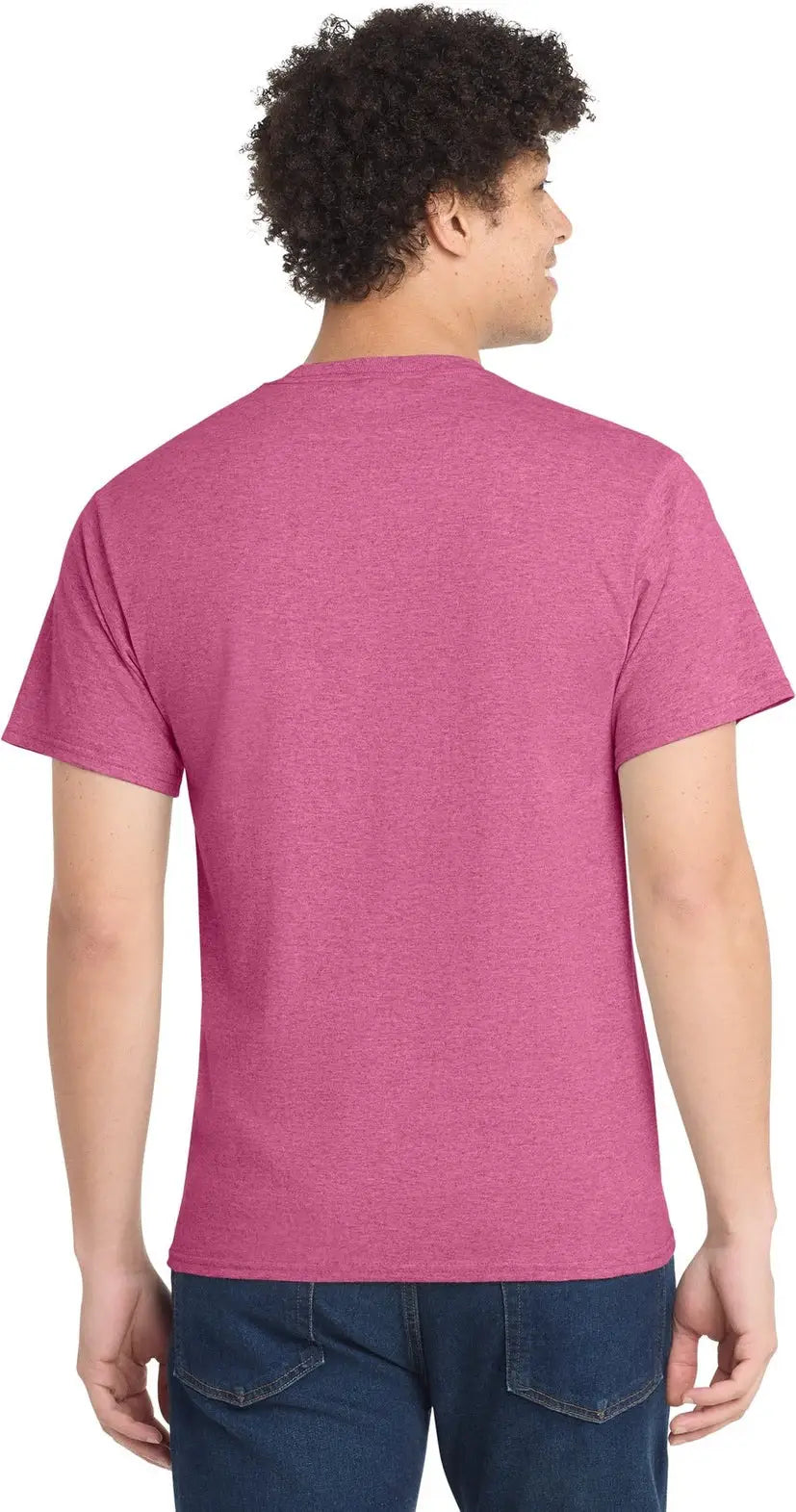 Port & Company Pc54 co Core Cotton Tee - Heather Sangria