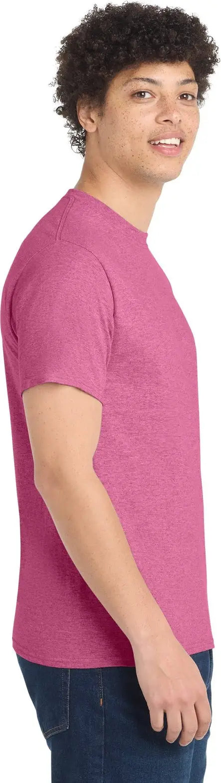 Port & Company Pc54 co Core Cotton Tee - Heather Sangria