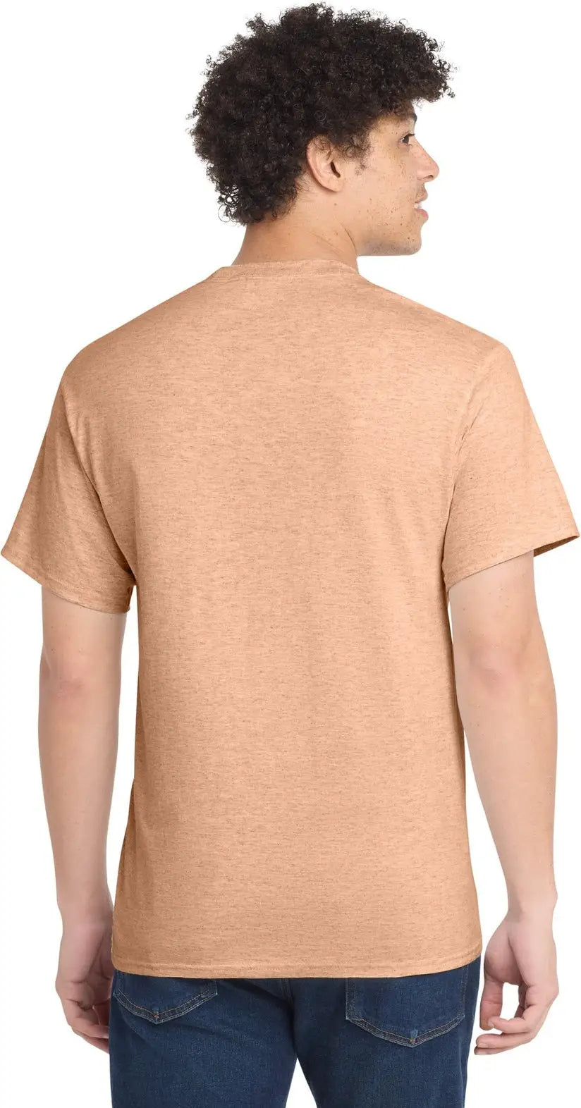 Port & Company Pc54 co Core Cotton Tee - Heathered Dusty Peach