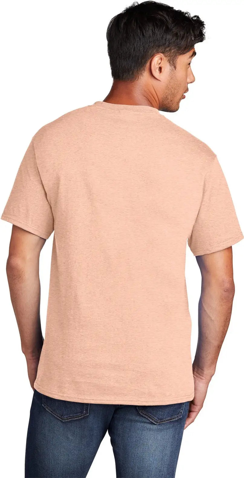 Port & Company Pc54 co Core Cotton Tee - Heathered Dusty Peach