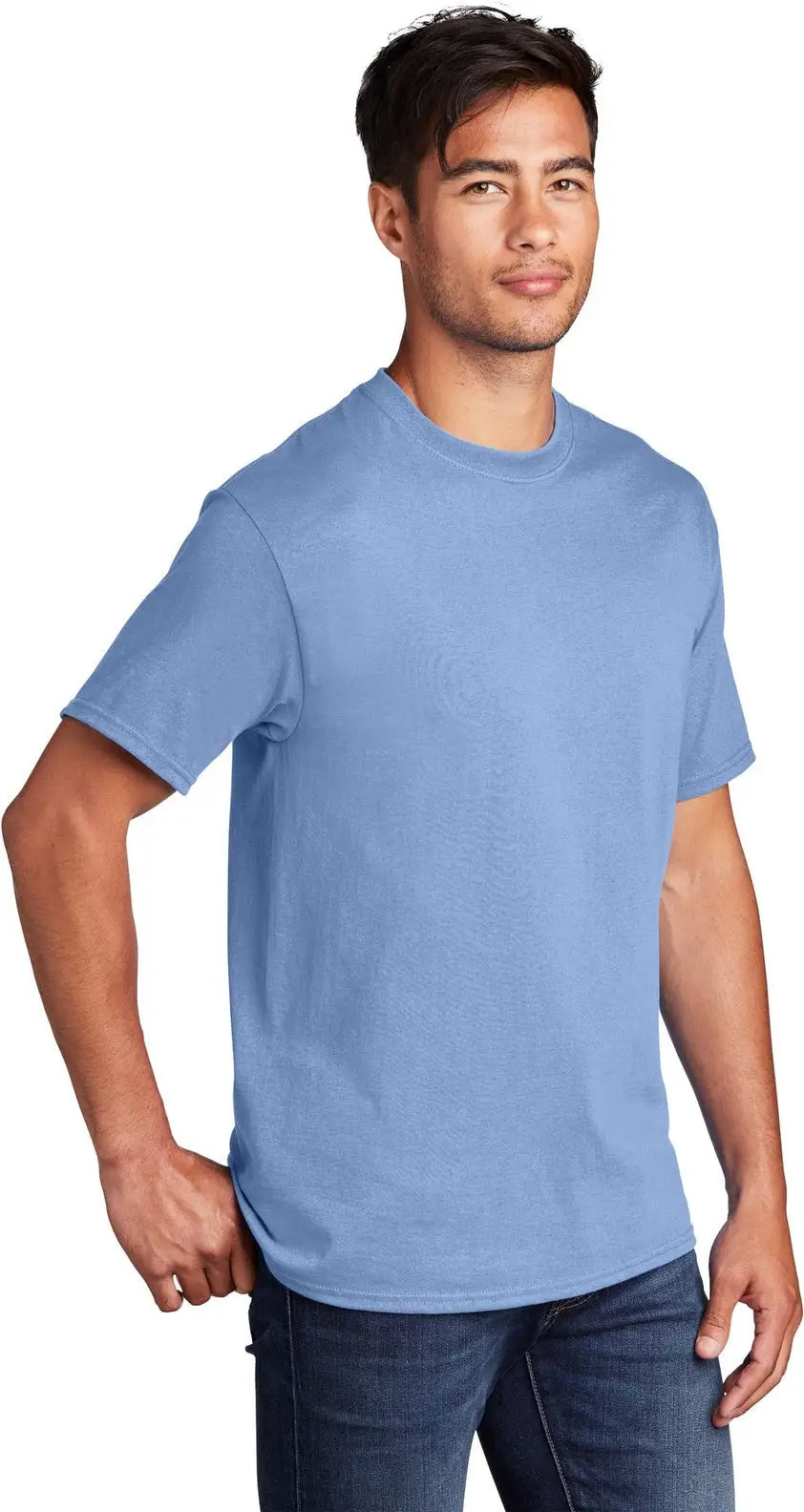 Port & Company Pc54 co Core Cotton Tee - Light Blue