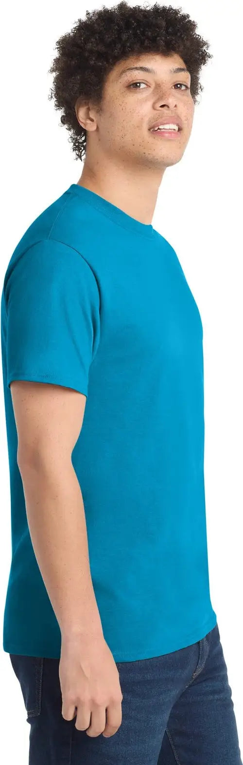 Port & Company Pc54 co Core Cotton Tee - Neon Blue