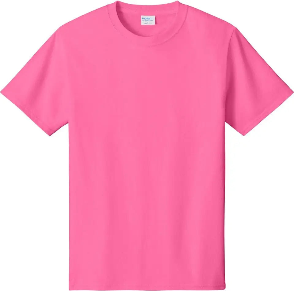 Port & Company Pc54 co Core Cotton Tee - Neon Pink