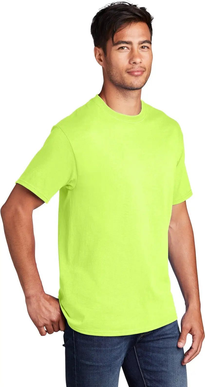 Port & Company Pc54 co Core Cotton Tee - Neon Yellow