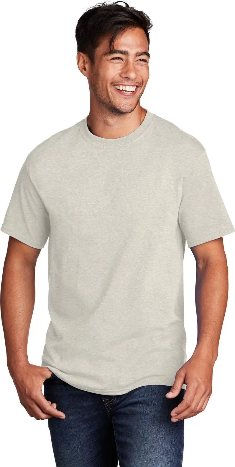 Port & Company Pc54 co Core Cotton Tee - Oatmeal Heather - Adult s