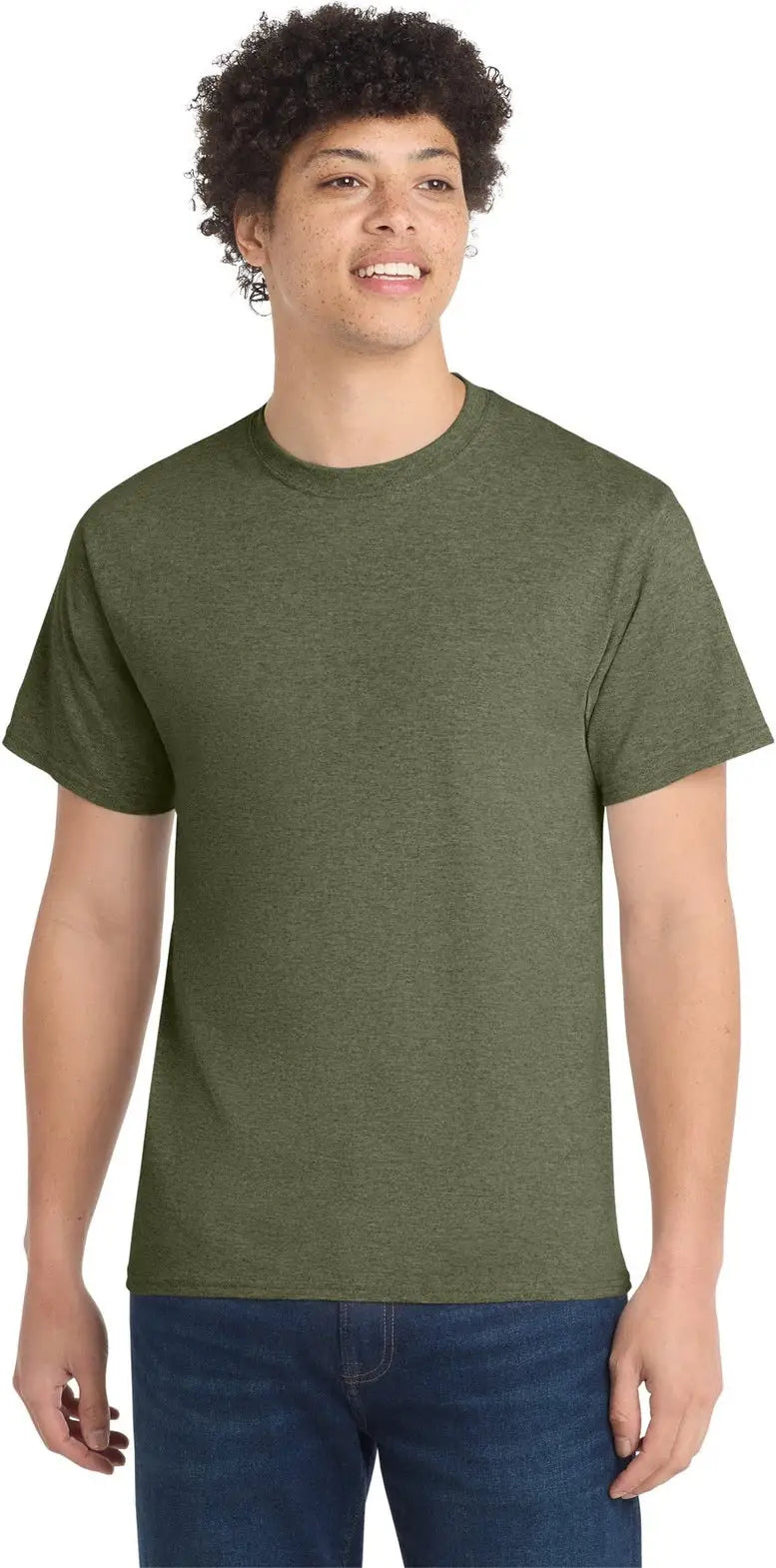 Port & Company Pc54 co Core Cotton Tee - Olive Drab Green Heather