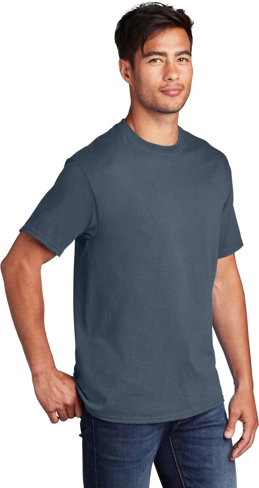 Port & Company Pc54 co Core Cotton Tee - Steel Blue