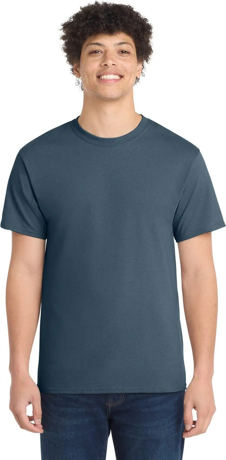 Port & Company Pc54 co Core Cotton Tee - Steel Blue