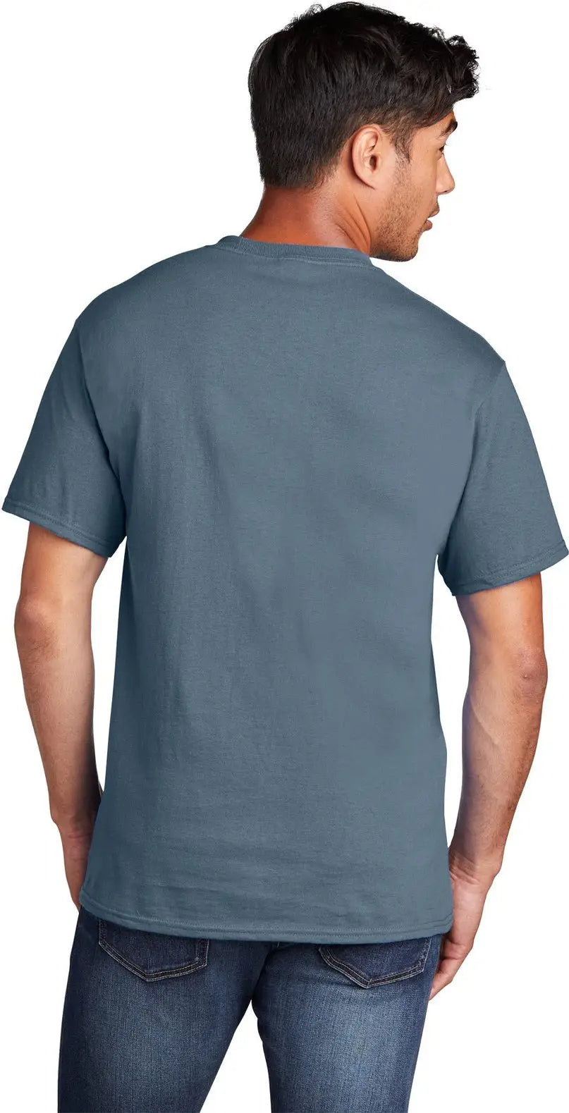 Port & Company Pc54 co Core Cotton Tee - Stonewashed Blue