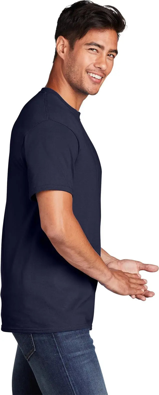 Port & Company Pc54 co Core Cotton Tee - True Navy