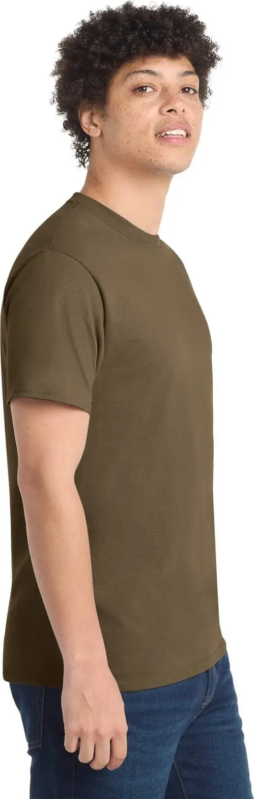 Port & Company Pc54 co Core Cotton Tee - Woodland Brown