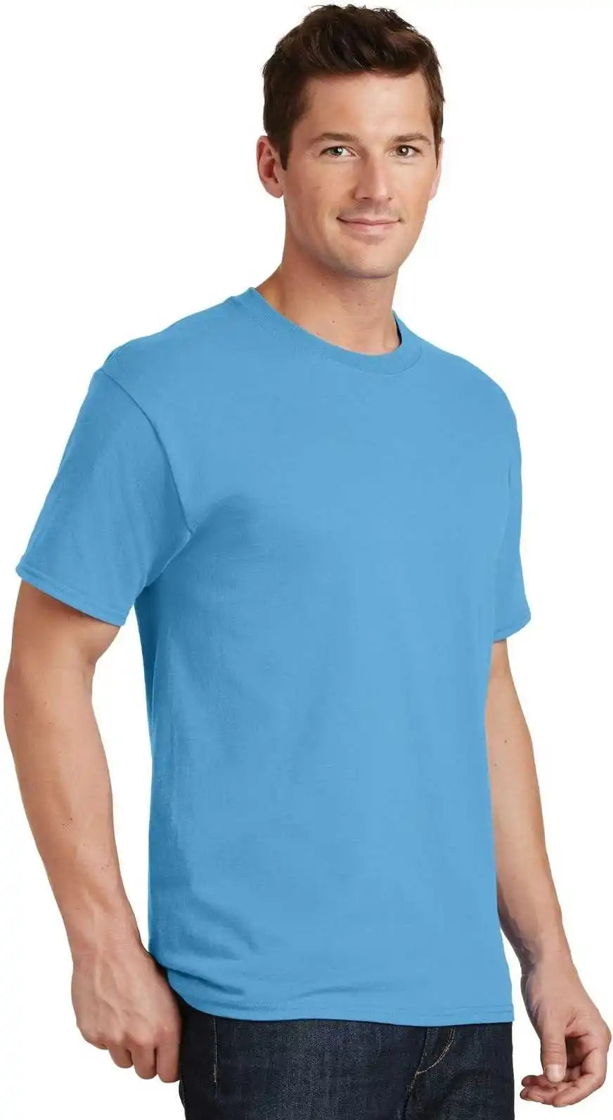 Port &amp; Company Pc54 Core Cotton Tee Aquatic Blue