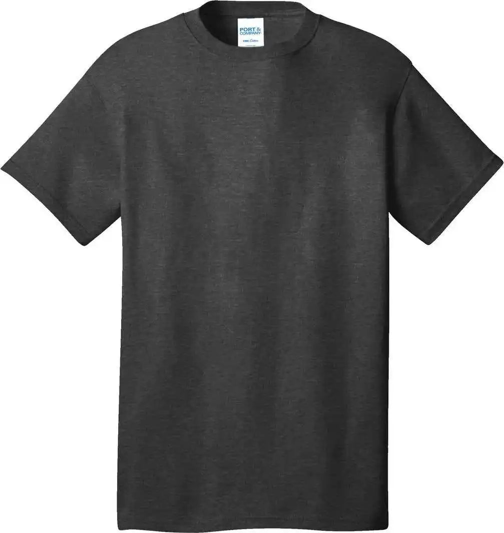 Port &amp; Company Pc54 Core Cotton Tee Black Heather