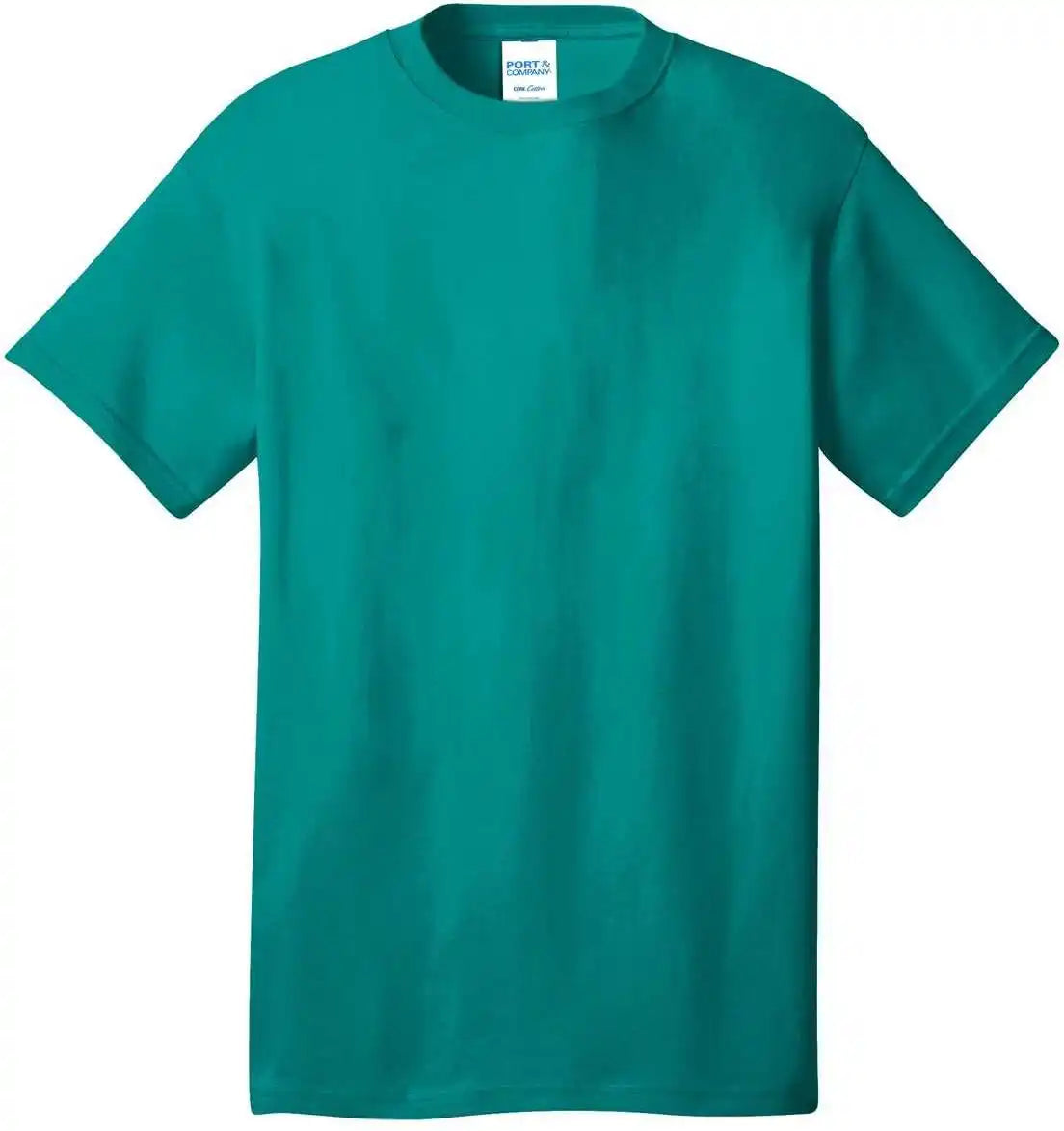 Port &amp; Company Pc54 Core Cotton Tee Bright Aqua