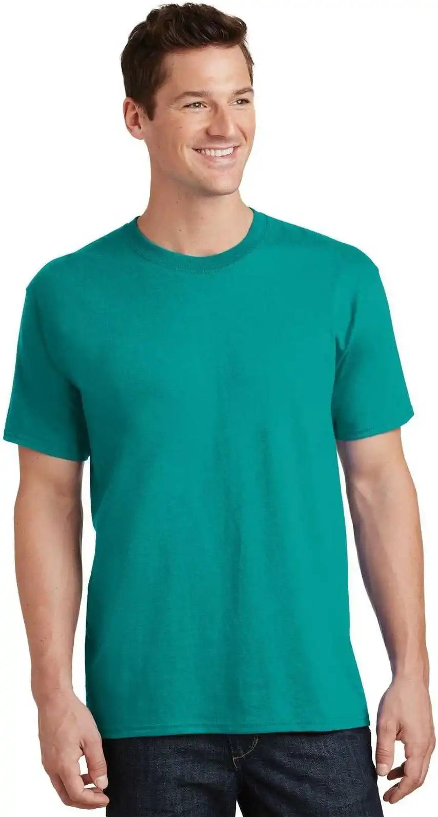 Port & Company Pc54 Core Cotton Tee - Bright Aqua