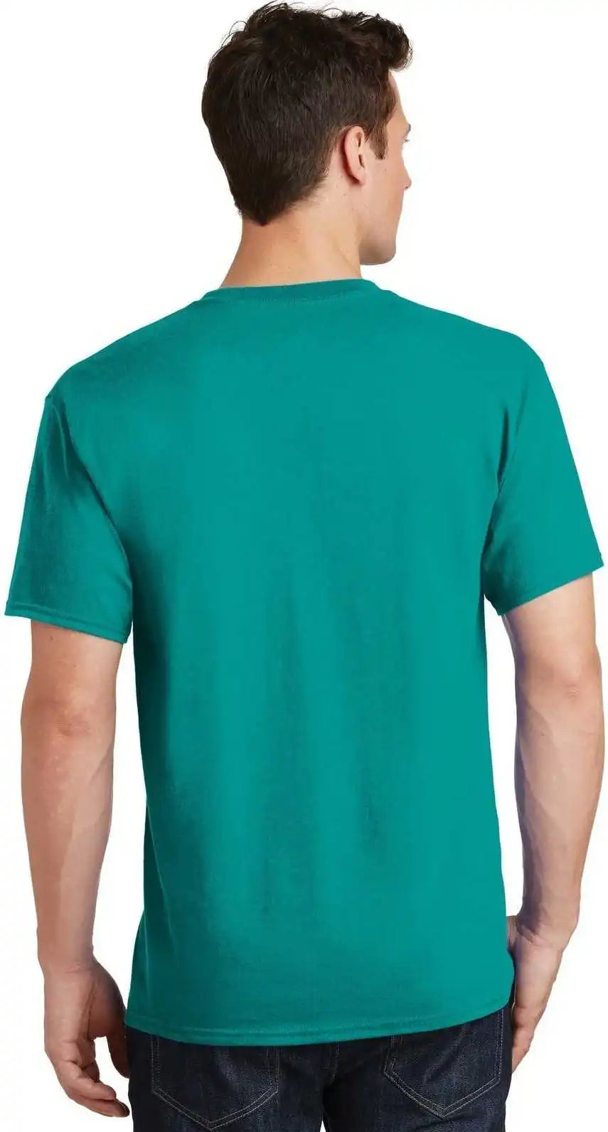 Port &amp; Company Pc54 Core Cotton Tee Bright Aqua