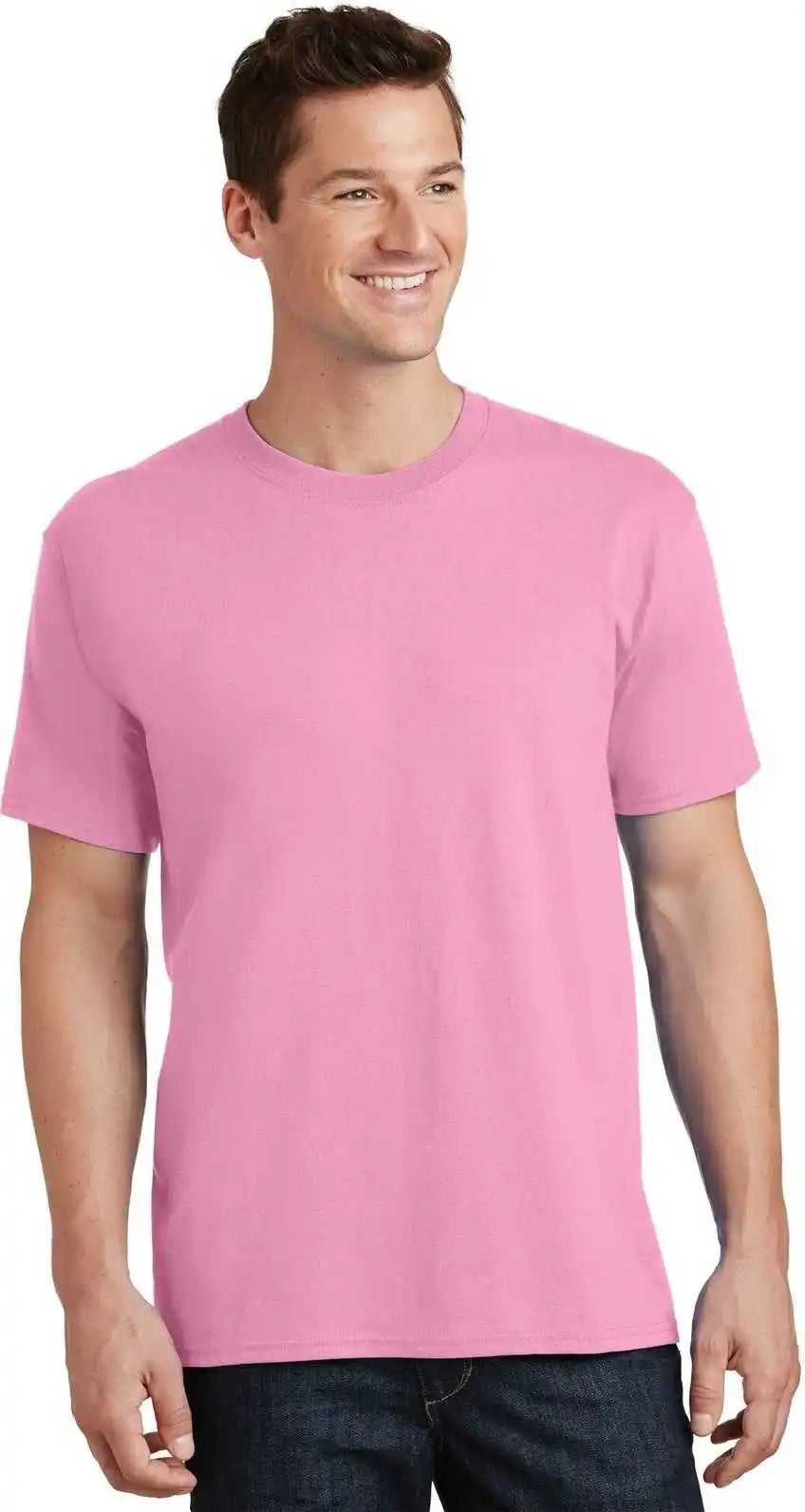 Port & Company Pc54 Core Cotton Tee Candy Pink
