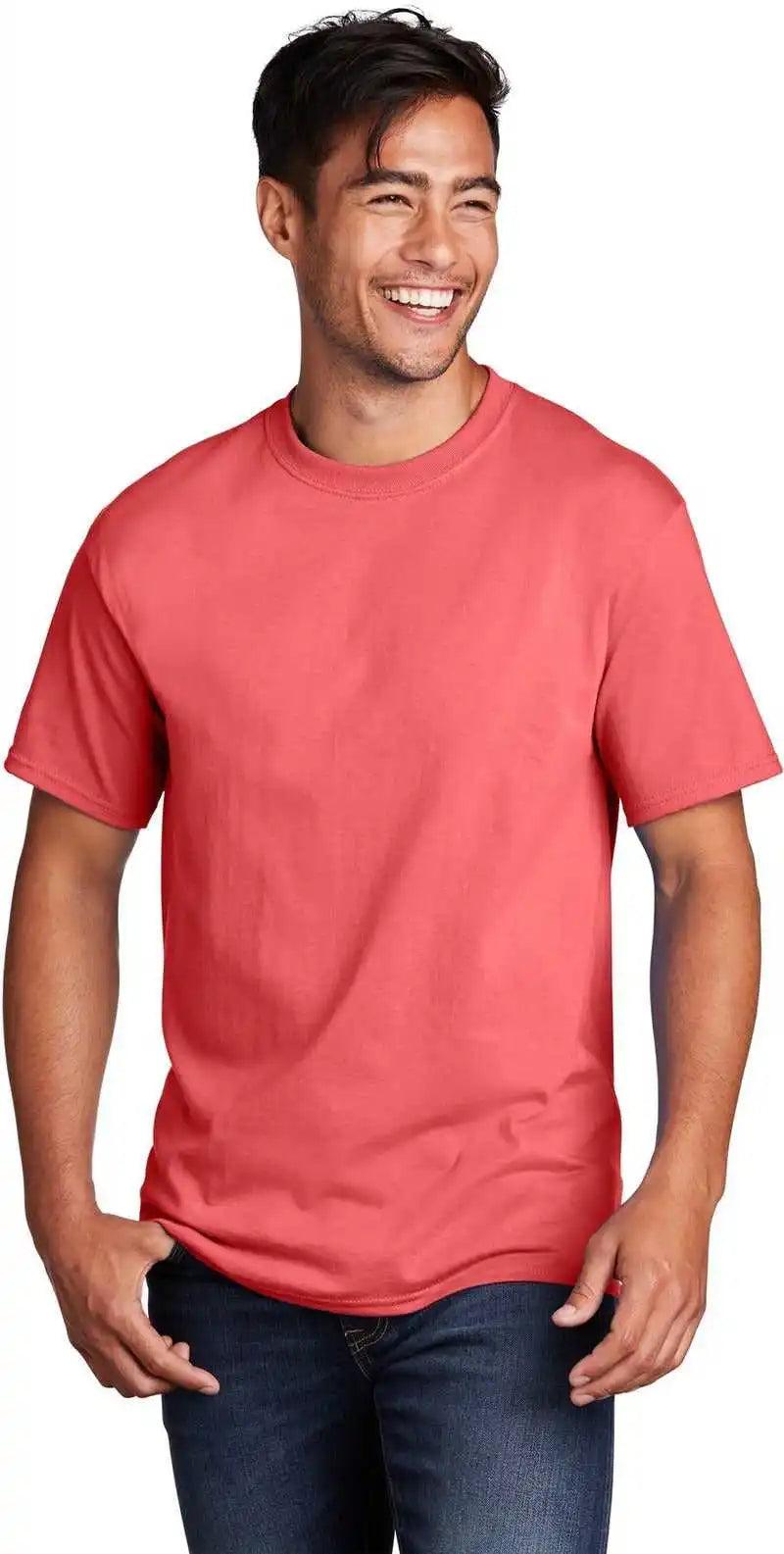 Port & Company Pc54 Core Cotton Tee - Coral