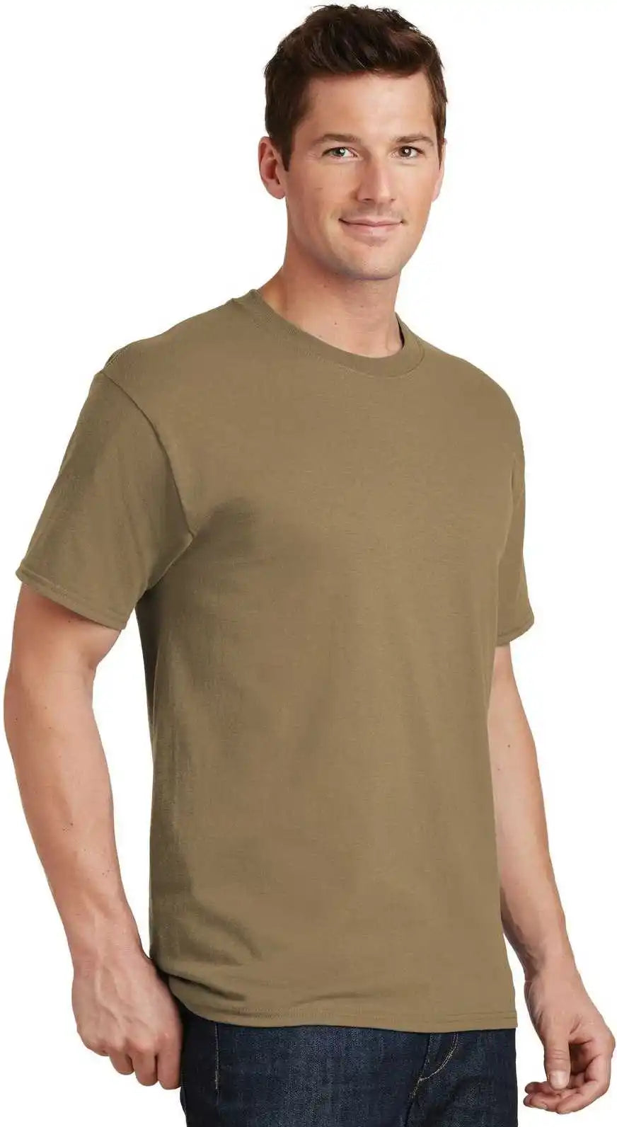 Port &amp; Company Pc54 Core Cotton Tee Coyote Brown