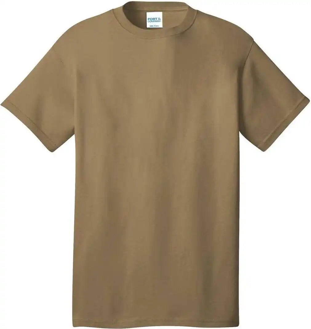 Port &amp; Company Pc54 Core Cotton Tee Coyote Brown