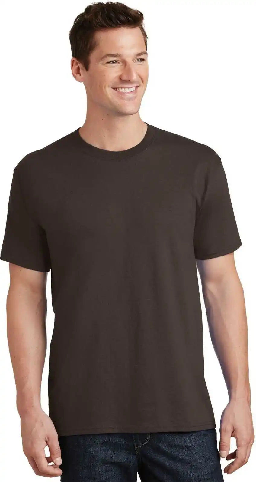 Port & Company Pc54 Core Cotton Tee Dark Chocolate Brown