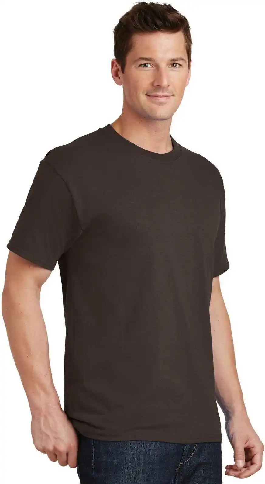 Port &amp; Company Pc54 Core Cotton Tee Dark Chocolate Brown