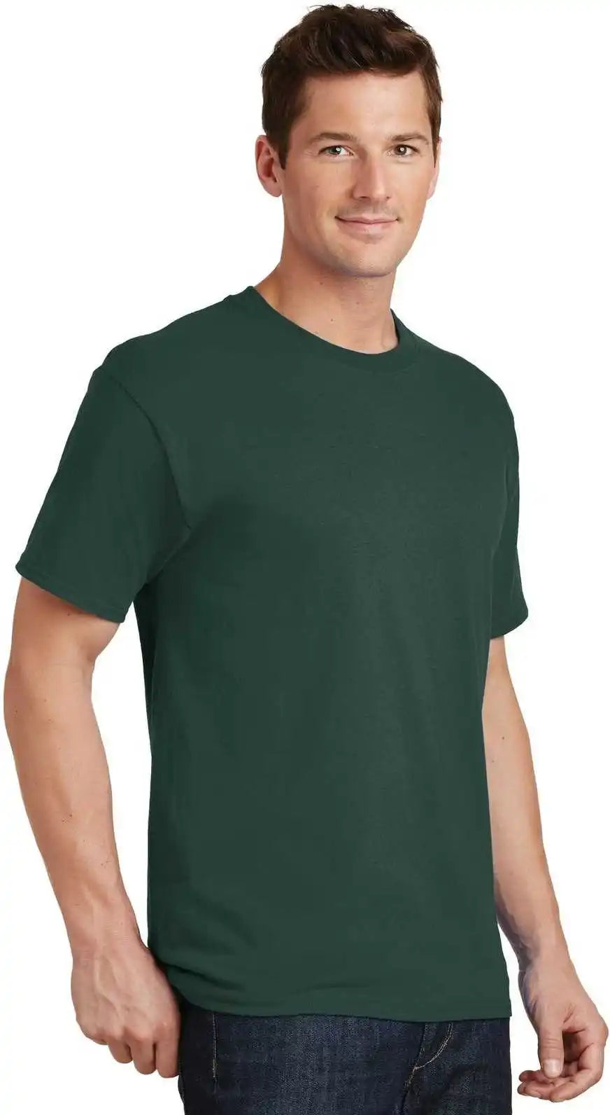 Port &amp; Company Pc54 Core Cotton Tee Dark Green