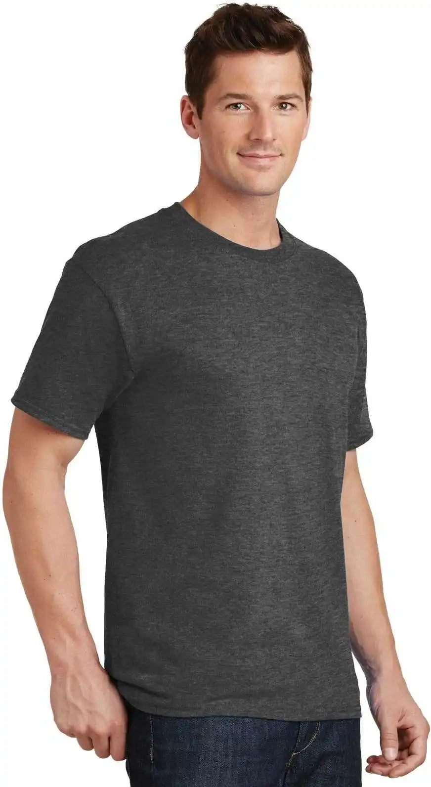 Port &amp; Company Pc54 Core Cotton Tee Dark Heather Gray