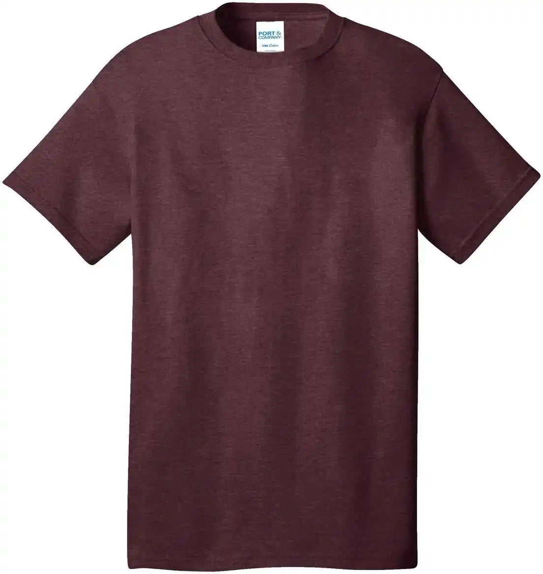 Port &amp; Company Pc54 Core Cotton Tee Heather Athletic Maroon