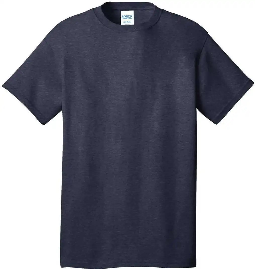 Port &amp; Company Pc54 Core Cotton Tee Heather Navy
