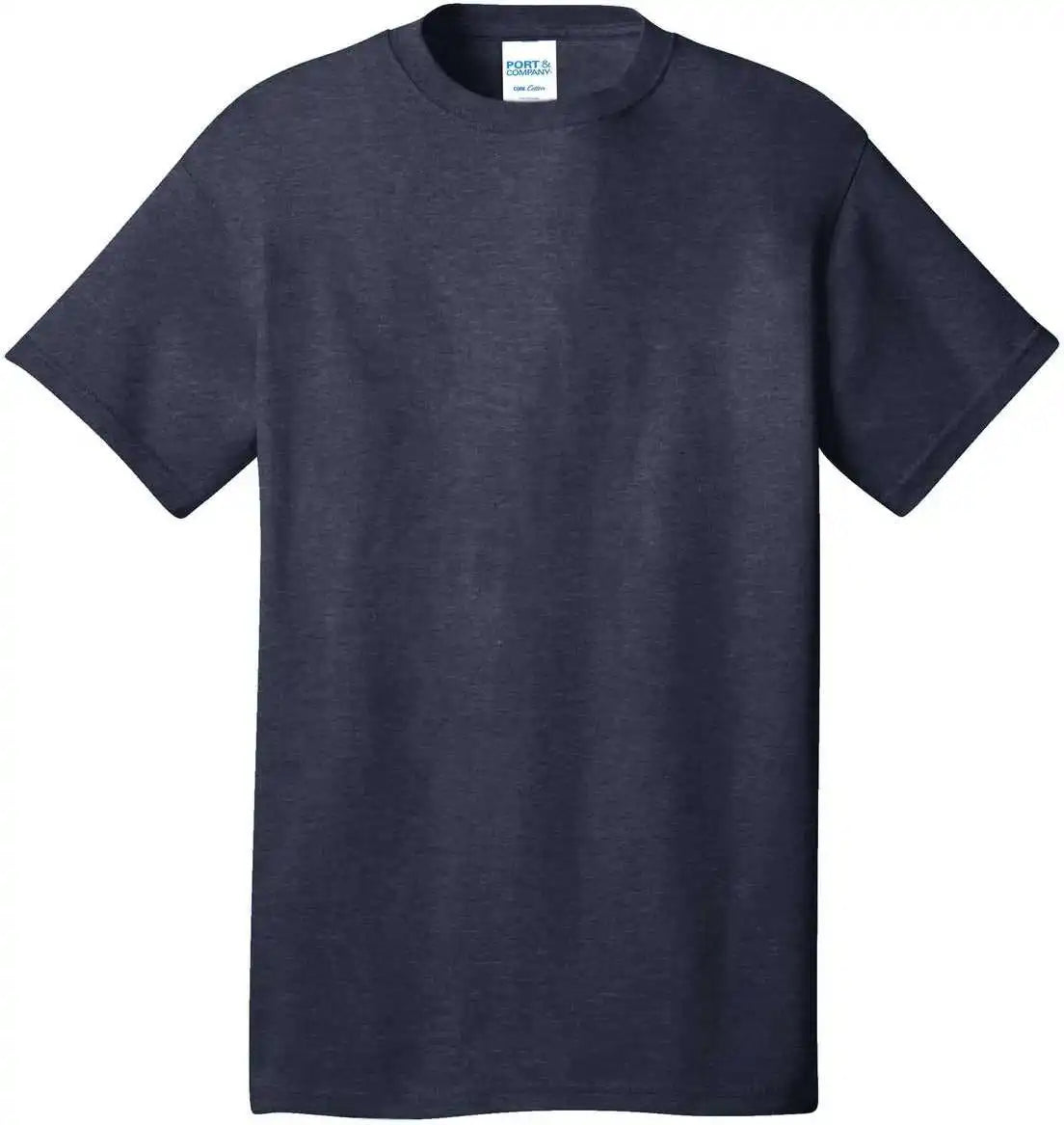 Port &amp; Company Pc54 Core Cotton Tee Heather Navy