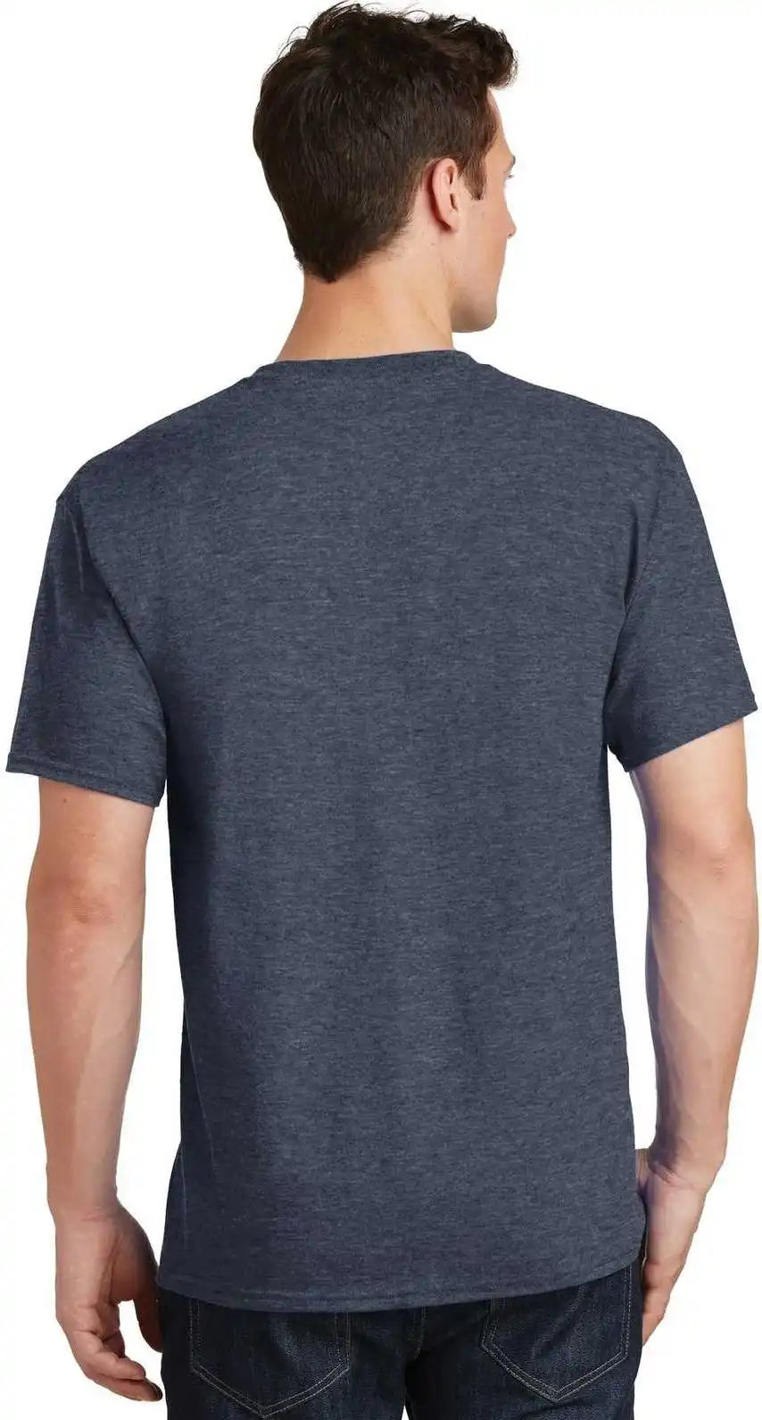 Port &amp; Company Pc54 Core Cotton Tee Heather Navy