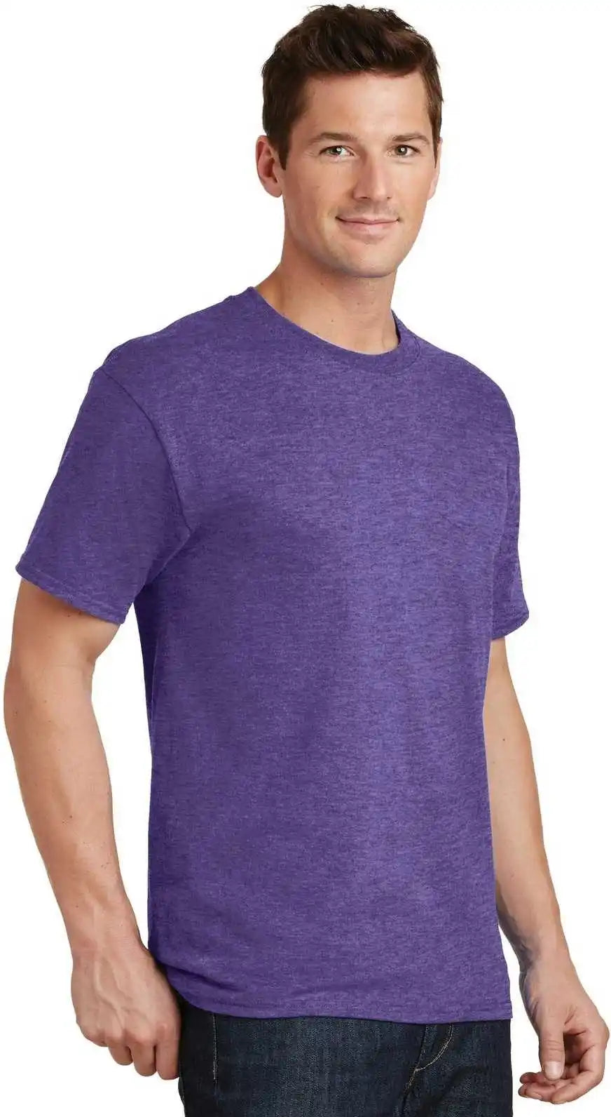 Port &amp; Company Pc54 Core Cotton Tee Heather Purple