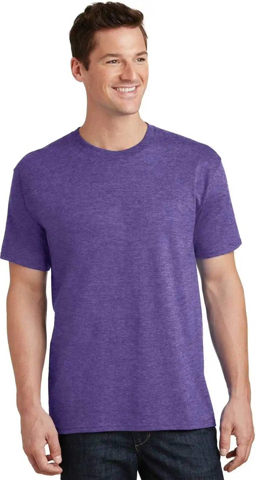 Port & Company Pc54 Core Cotton Tee Heather Purple