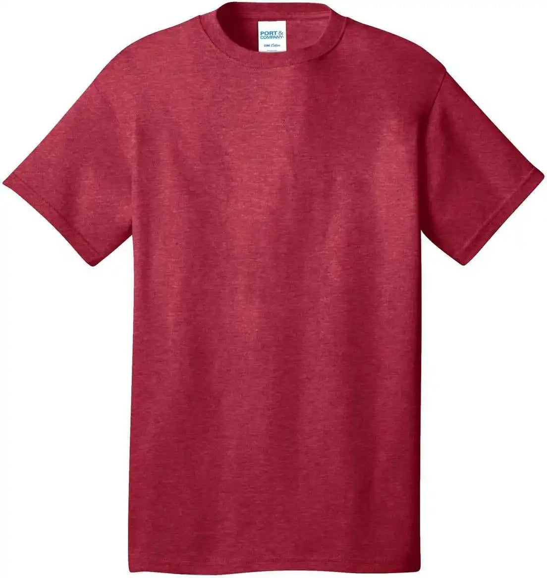Port &amp; Company Pc54 Core Cotton Tee Heather Red