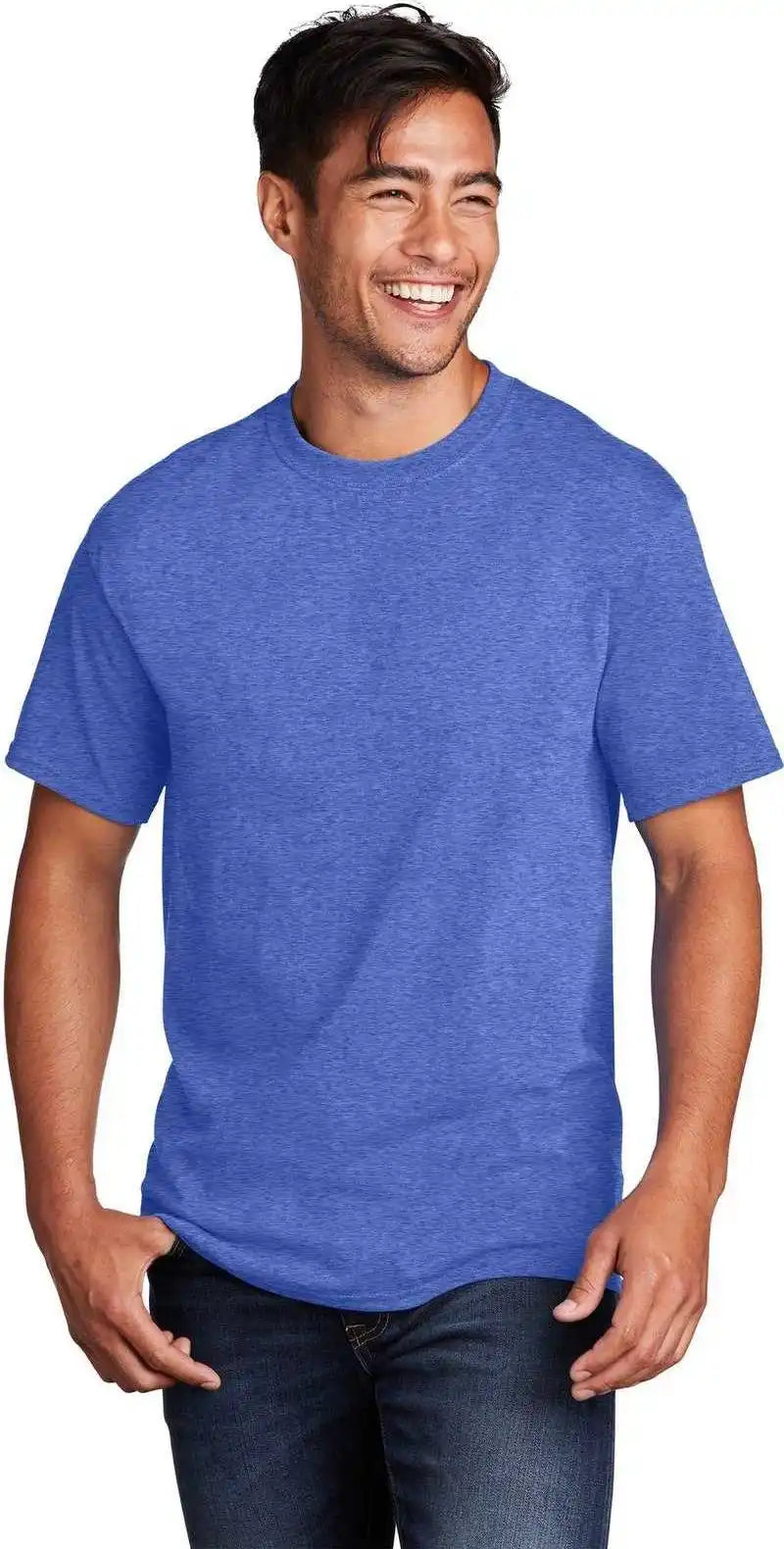 Port &amp; Company Pc54 Core Cotton Tee Heather Royal