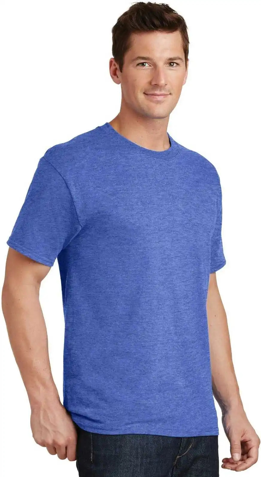 Port &amp; Company Pc54 Core Cotton Tee Heather Royal