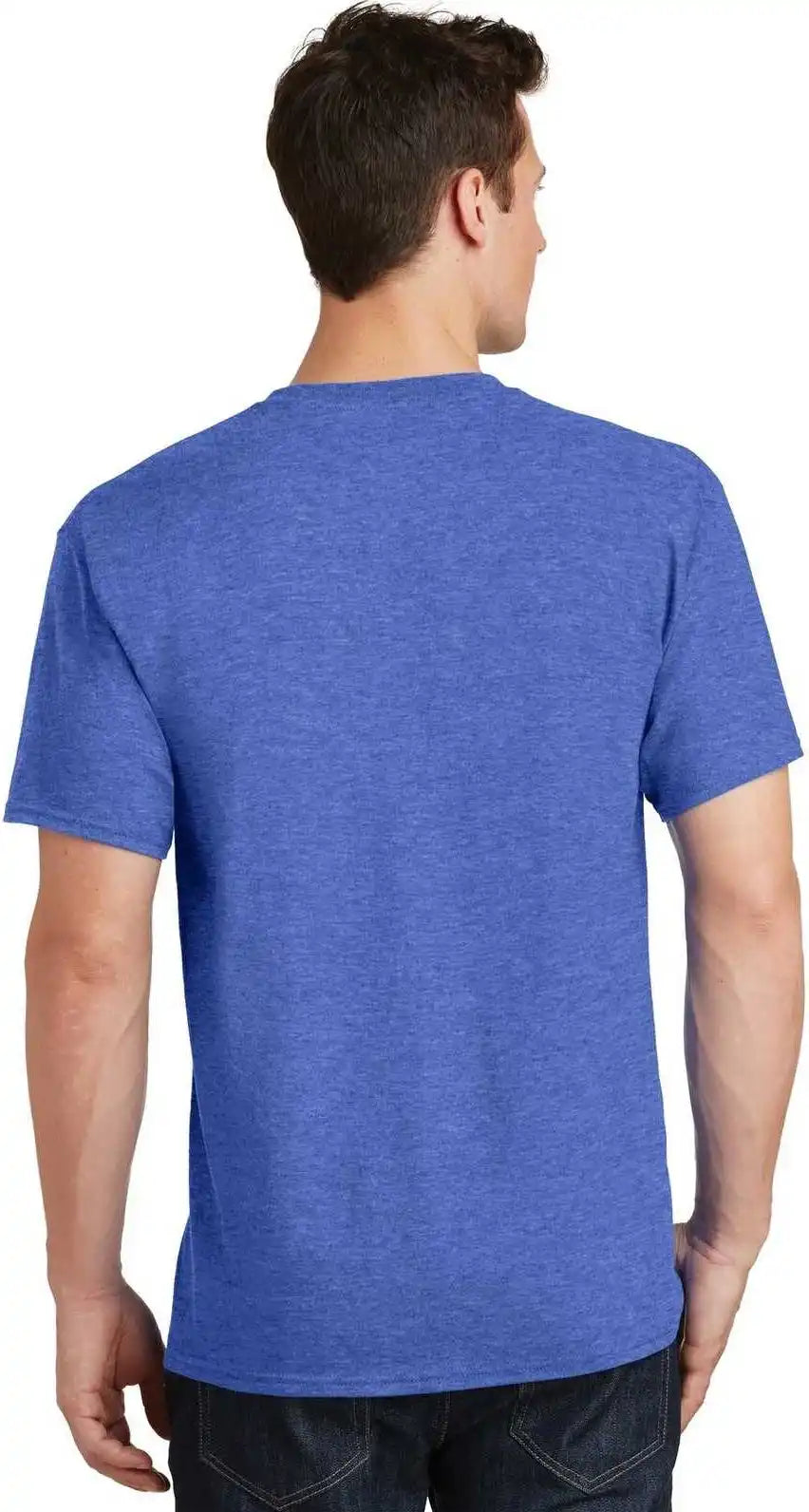 Port & Company Pc54 Core Cotton Tee Heather Royal