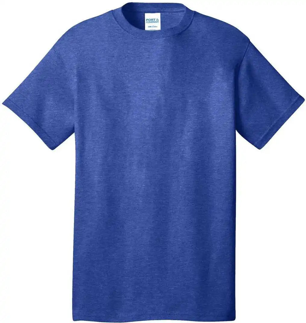 Port &amp; Company Pc54 Core Cotton Tee Heather Royal